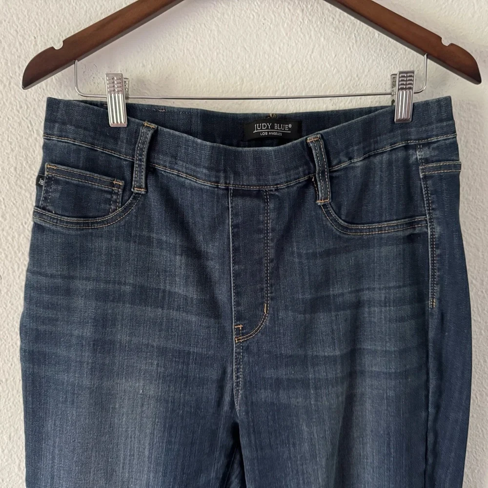 High Rise Judy Blue Influencer Slim Bootcut Viral  Blue Jeans 13/31 NEW Comfy - Picture 4 of 14